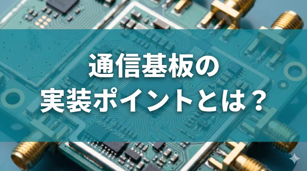 通信機器の基板実装におけるポイントとは?高周波対応やノイズ対策について解説 | OEM・EMSパートナーズ.com 通信機器の基板実装におけるポイントとは?高周波対応やノイズ対策について解説